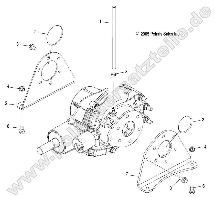 Gearcase Mounting, Rear