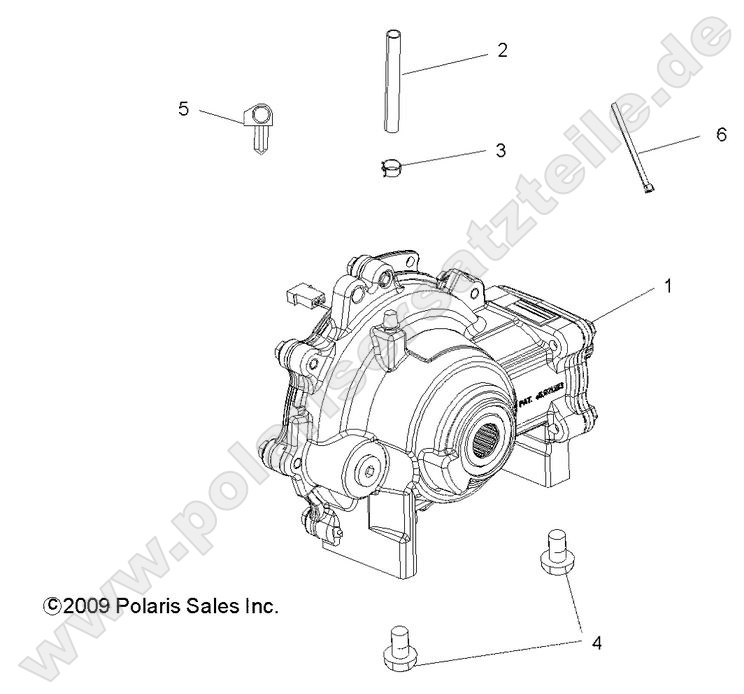 DRIVE TRAIN, FRONT GEARCASE MOUNTING