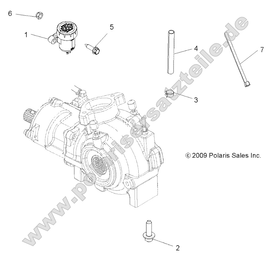 Drive Train, Gearcase Mounting, Front Drive Train, Gearcase Mounting, Front