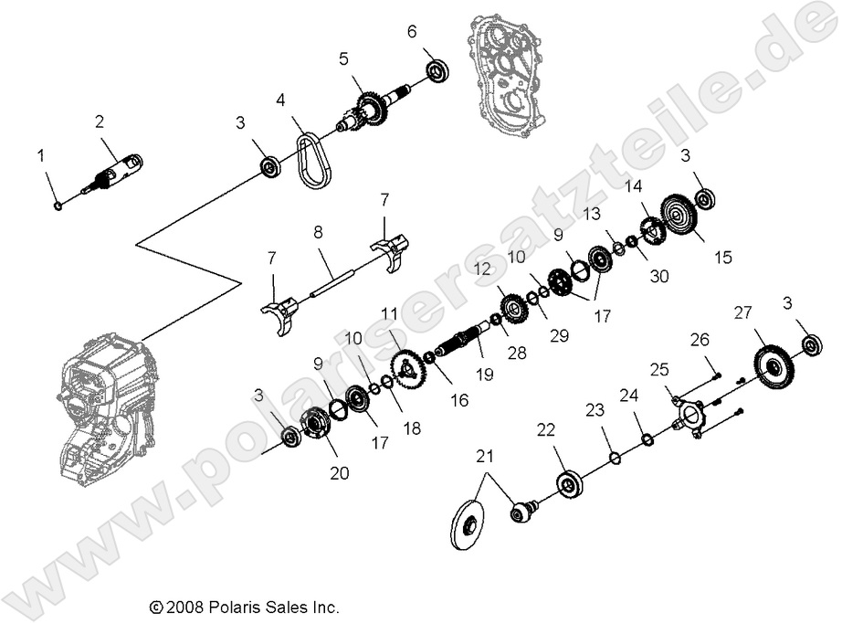 DRIVE TRAIN, MAIN GEARCASE INTERNAL DRIVE TRAIN, MAIN GEARCASE INTERNAL