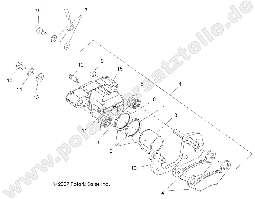 BRAKES, FRONT CALIPER BRAKES, FRONT CALIPER