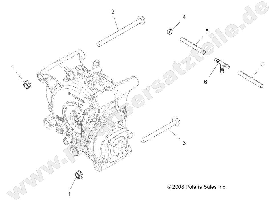 DRIVE TRAIN, GEARCASE MOUNTING, REAR