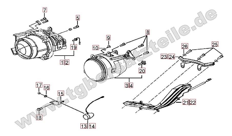 Scheinwerfer - Blinker vorne