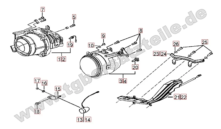 Scheinwerfer - Blinker vorne