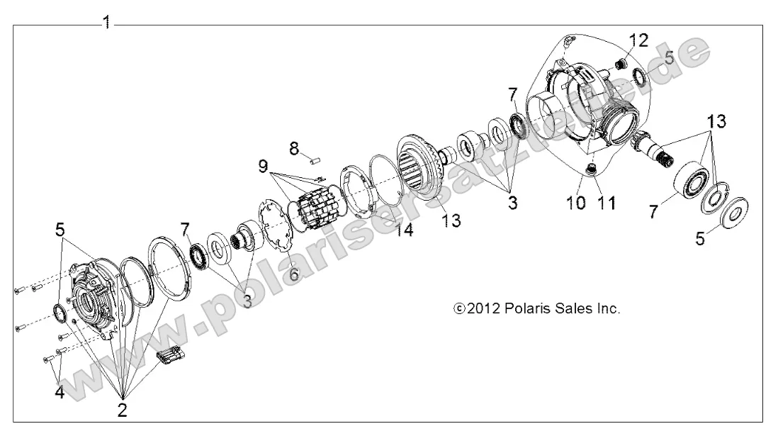 Drive Train, Front Gearcase (to 7/1/16) Drive Train, Front Gearcase (to 7/1/16)