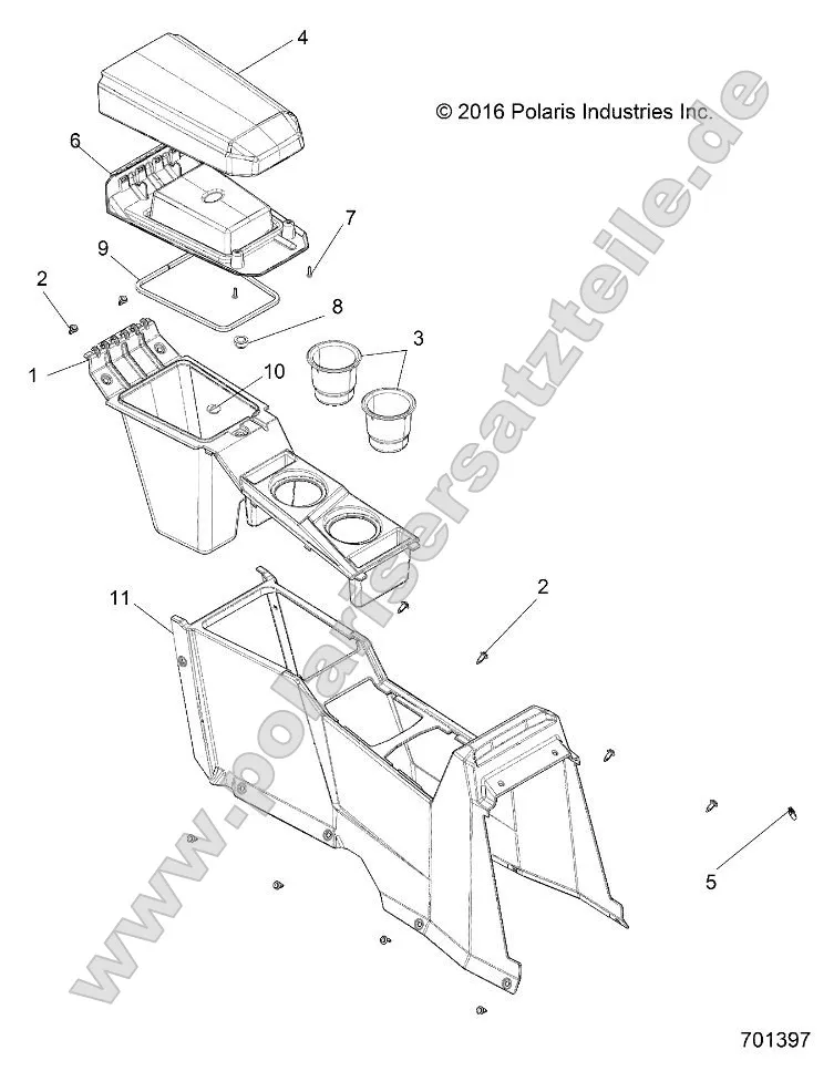 Body, Center Console, Rear