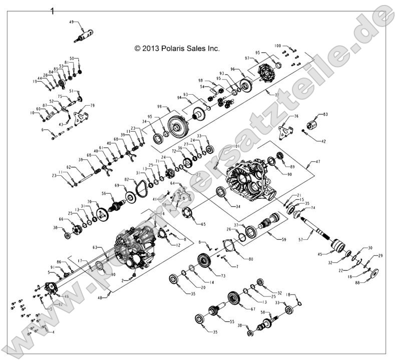 Drive Train, Main Gearcase, Internals Drive Train, Main Gearcase, Internals