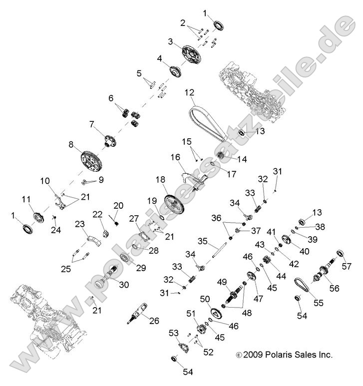 Drive Train, Main Gearcase internal