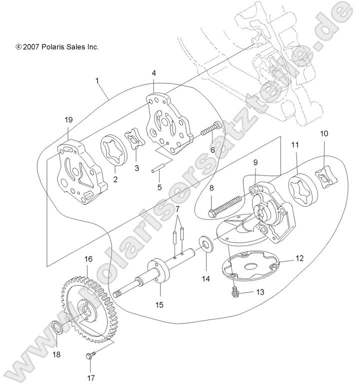 ENGINE, OIL PUMP ENGINE, OIL PUMP