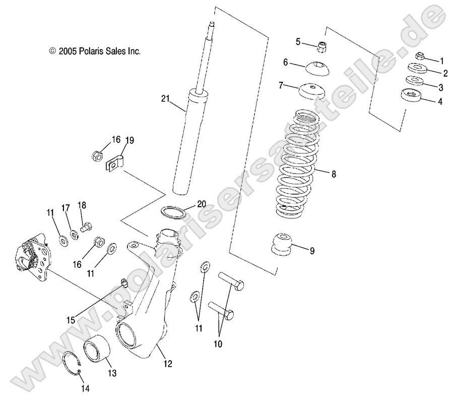 STRUT, FRONT STRUT, FRONT