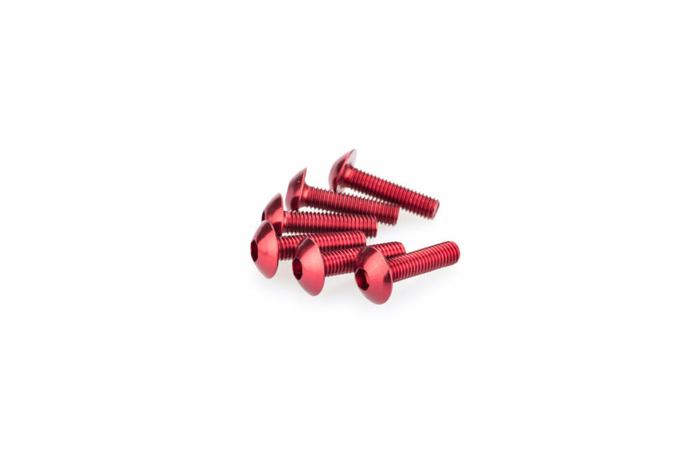 PUIG SCHRAUBEN-KIT (KUPPELFÖRMIG) M5X20MM. ROT - 0550R