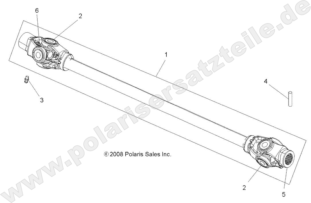 DRIVE TRAIN, PROP SHAFT, FRONT
