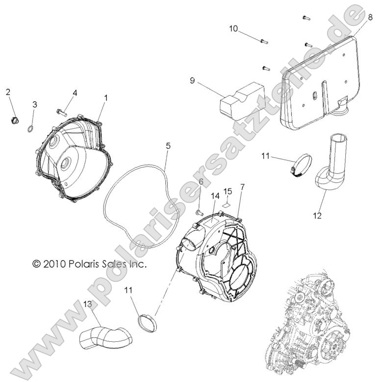 Body, Clutch Cover and Ducting