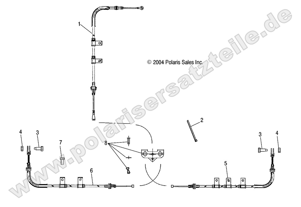 PARK BRAKE LOCK CABLES 6X6 PARK BRAKE LOCK CABLES 6X6