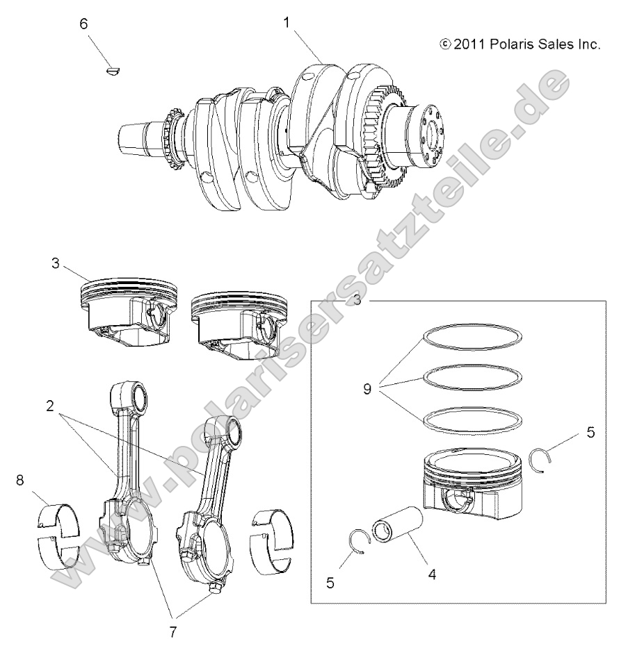 Engine, Crankshaft and Piston Engine, Crankshaft and Piston