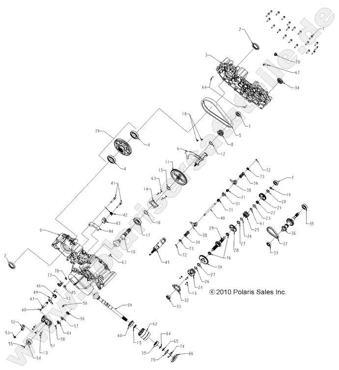 DRIVE TRAIN, MAIN GEARCASE DRIVE TRAIN, MAIN GEARCASE