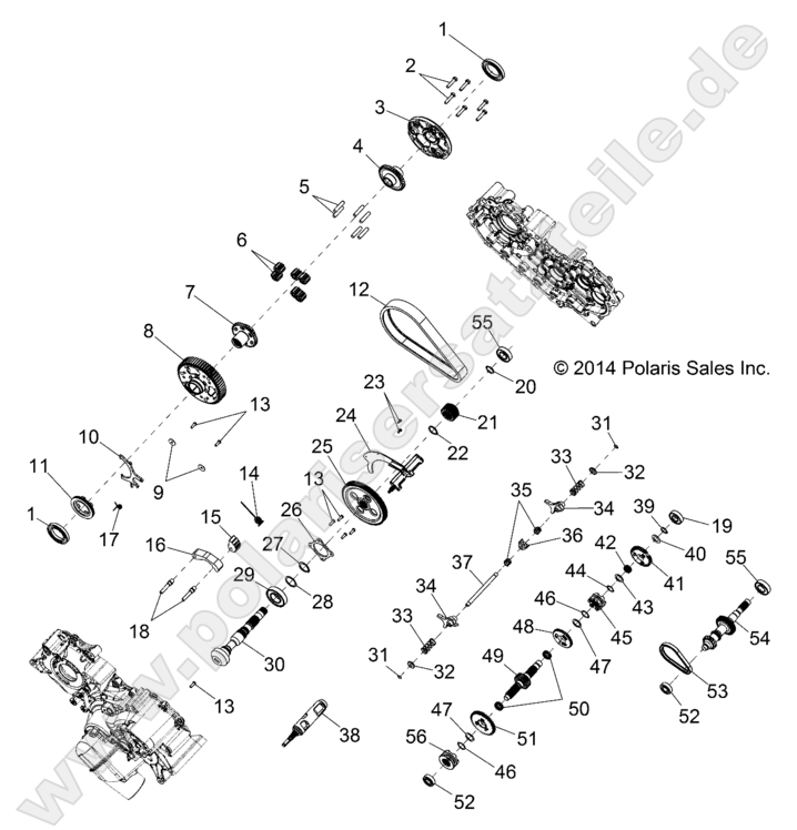 Drive Train, Main Gearcase Internal Drive Train, Main Gearcase Internal