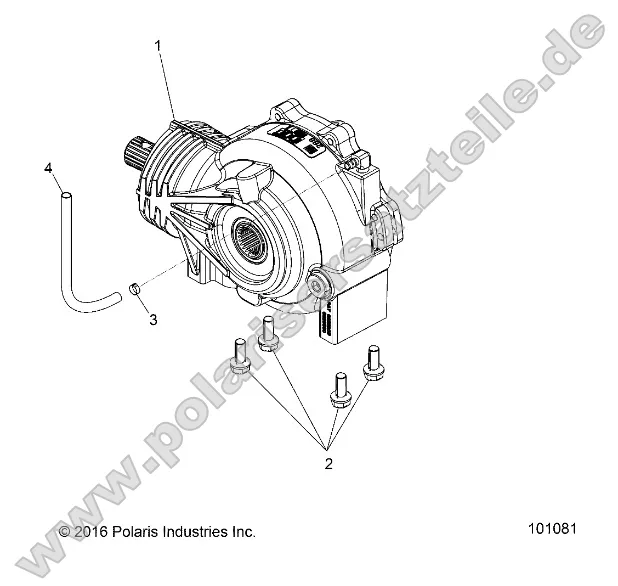 Drive Train, Front Gearcase Mounting Drive Train, Front Gearcase Mounting
