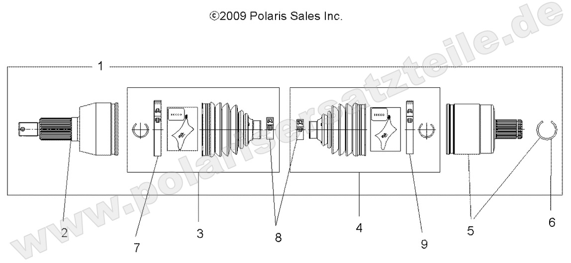 DRIVE TRAIN, DRIVE SHAFT, FRONT