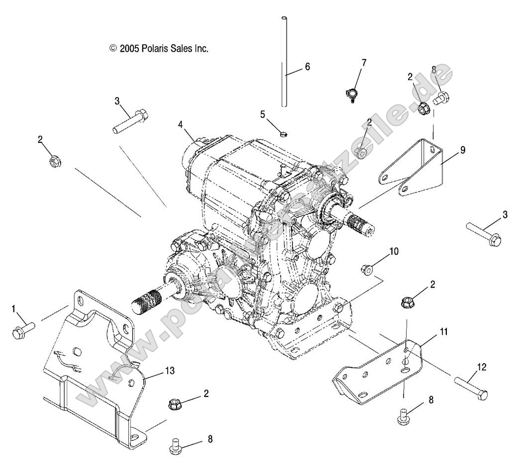 Drive Train, Main Gearcase Mounting