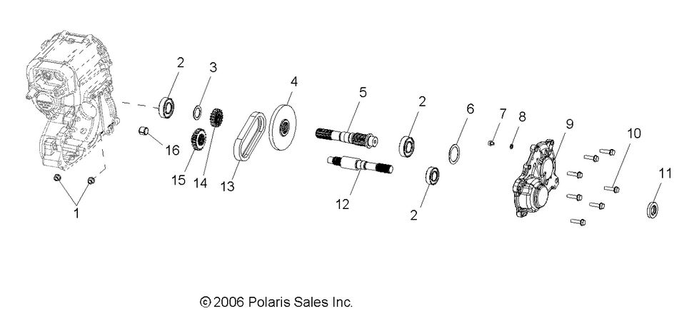 TRANSMISSION, OUTPUT SHAFT