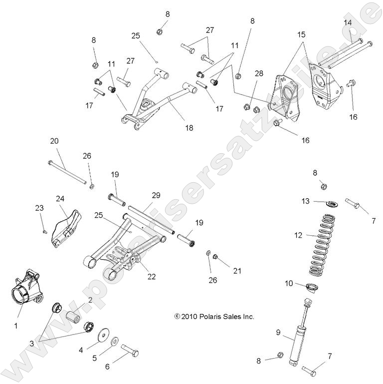 SUSPENSION, REAR SUSPENSION, REAR