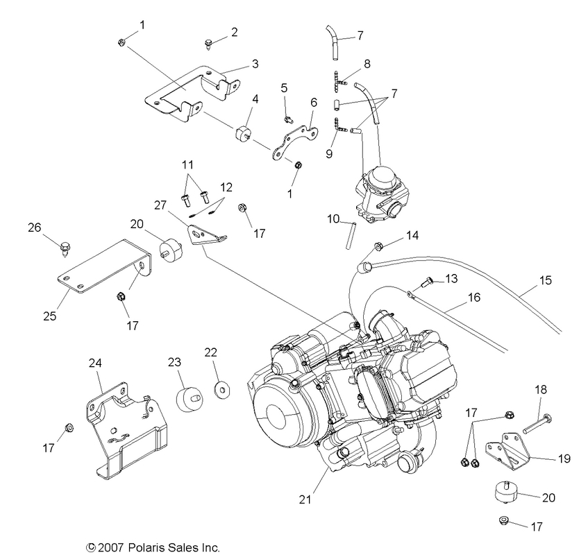 Engine, Mounting Engine, Mounting