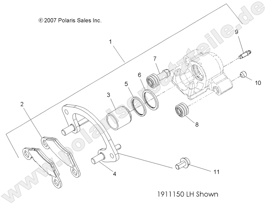 BRAKES, FRONT CALIPER BRAKES, FRONT CALIPER