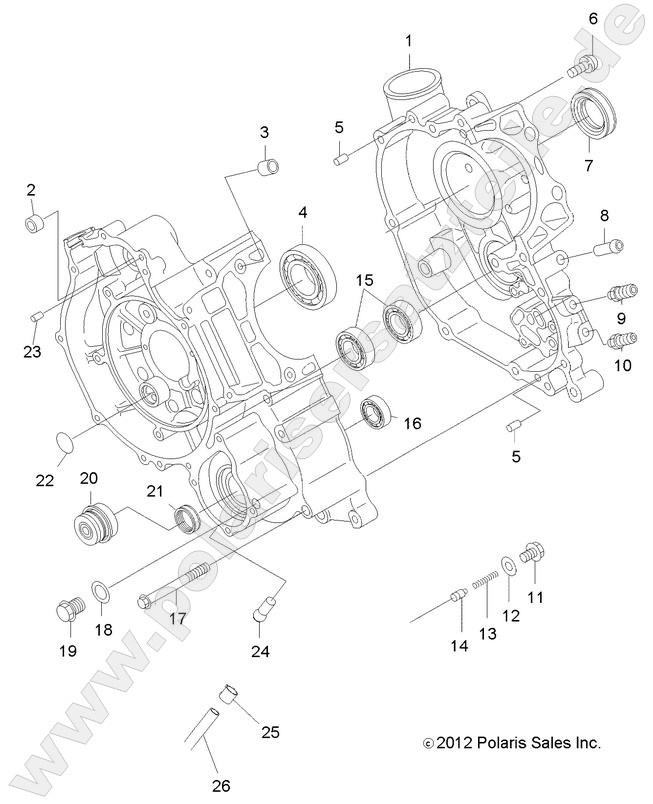 ENGINE, CRANKCASE ENGINE, CRANKCASE
