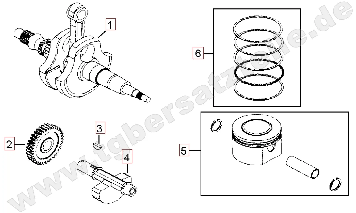 Kurbelwelle - Kolben Kurbelwelle - Kolben