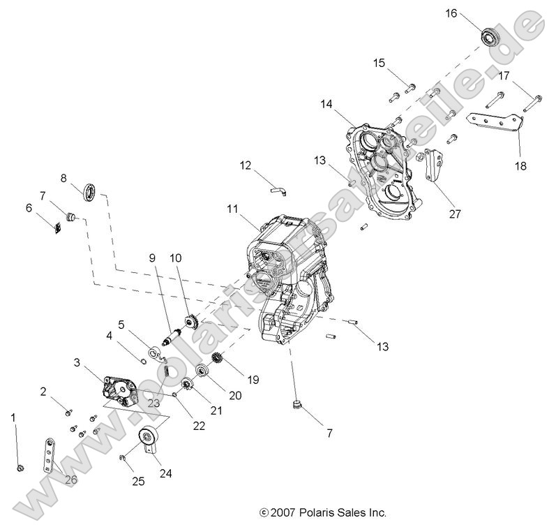 DRIVE TRAIN, MAIN GEARCASE
