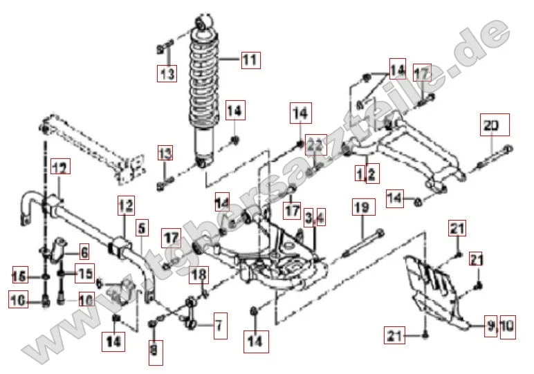 Federbein hinten Federbein hinten