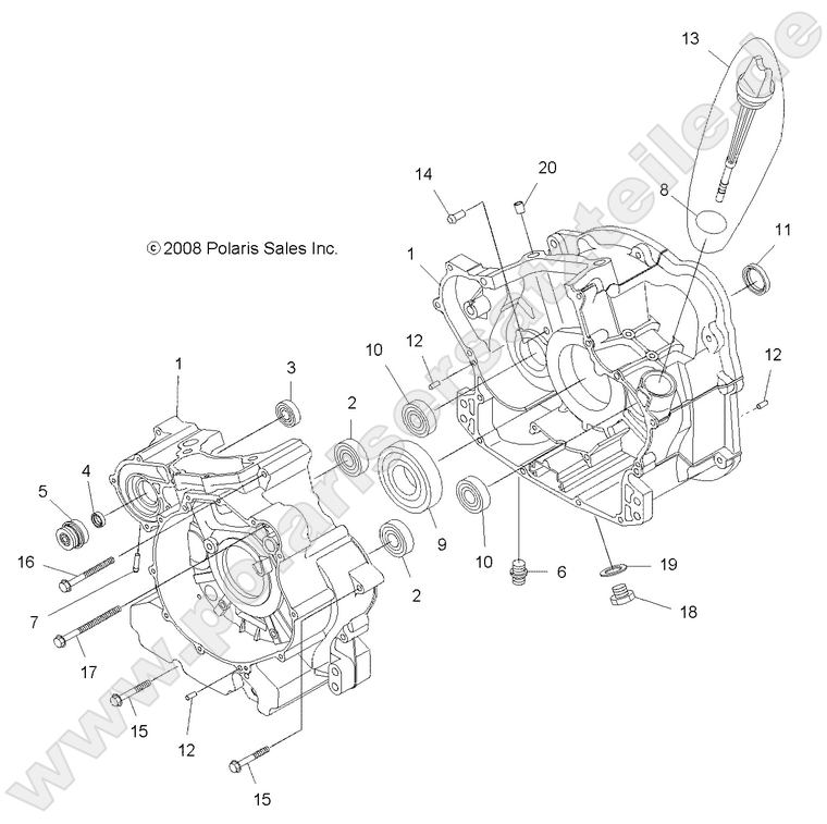 ENGINE, CRANKCASE ENGINE, CRANKCASE