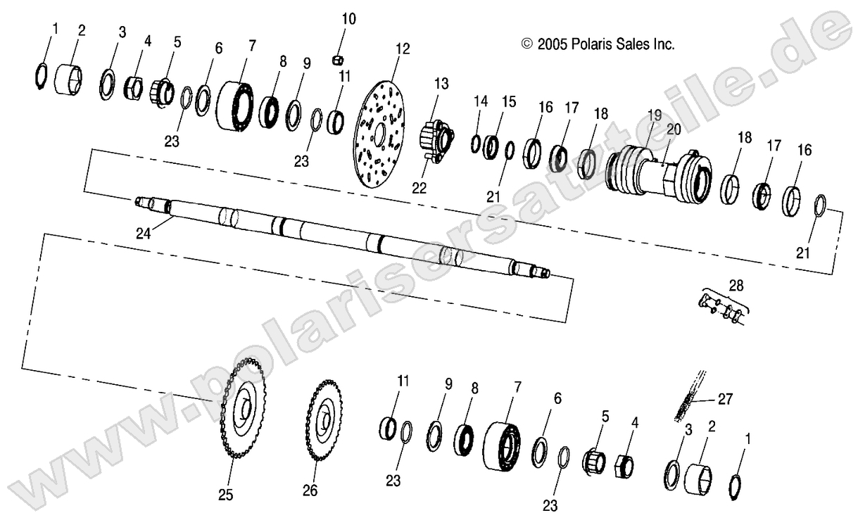 DRIVE TRAIN, MIDDLE DRIVE DRIVE TRAIN, MIDDLE DRIVE