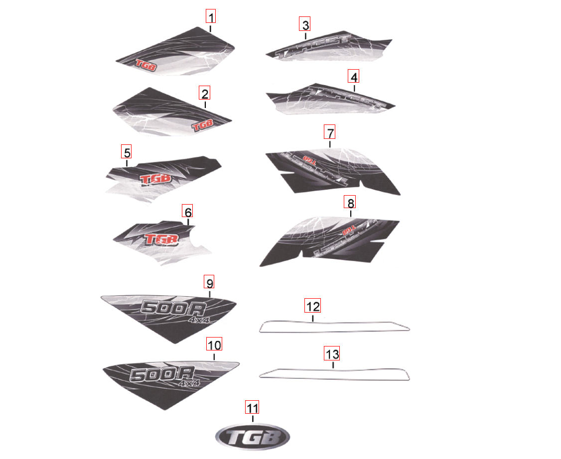Aufkleber 2 für weißes Fahrzeug Aufkleber 2 für weißes Fahrzeug