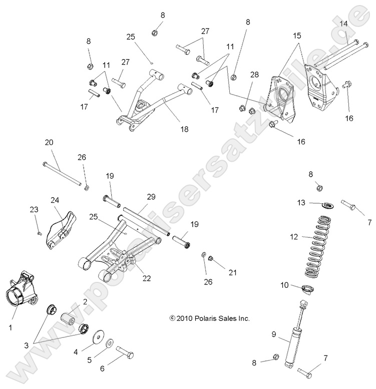 SUSPENSION, REAR SUSPENSION, REAR