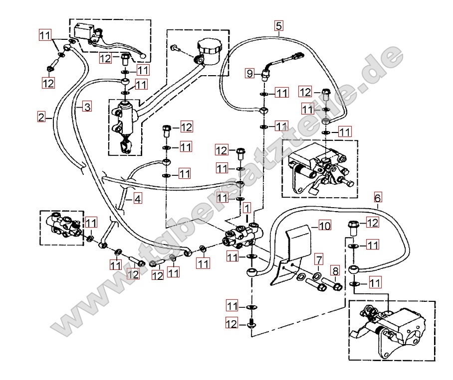 Bremsanlage hinten Bremsanlage hinten