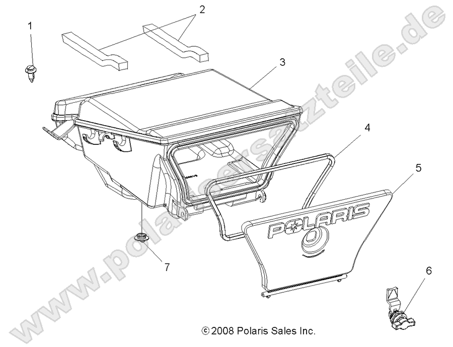 BODY, REAR STORAGE BOX BODY, REAR STORAGE BOX