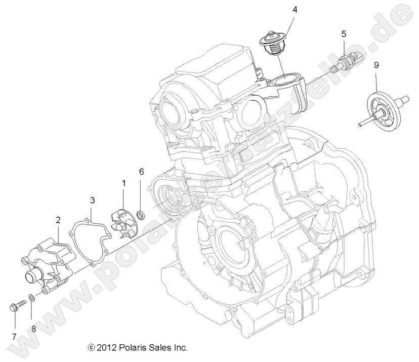 ENGINE, COOLING SYSTEM and WATER PUMP