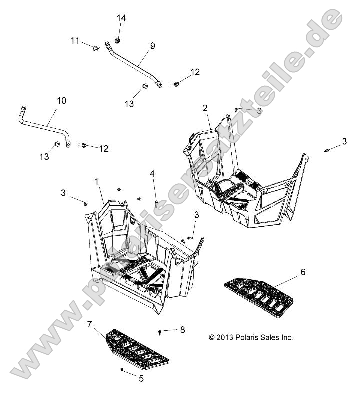 Body, Footwells Body, Footwells