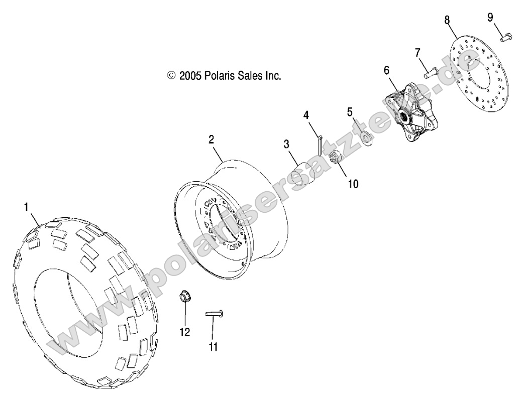 Wheels, Front Tire and Brake Disc Wheels, Front Tire and Brake Disc