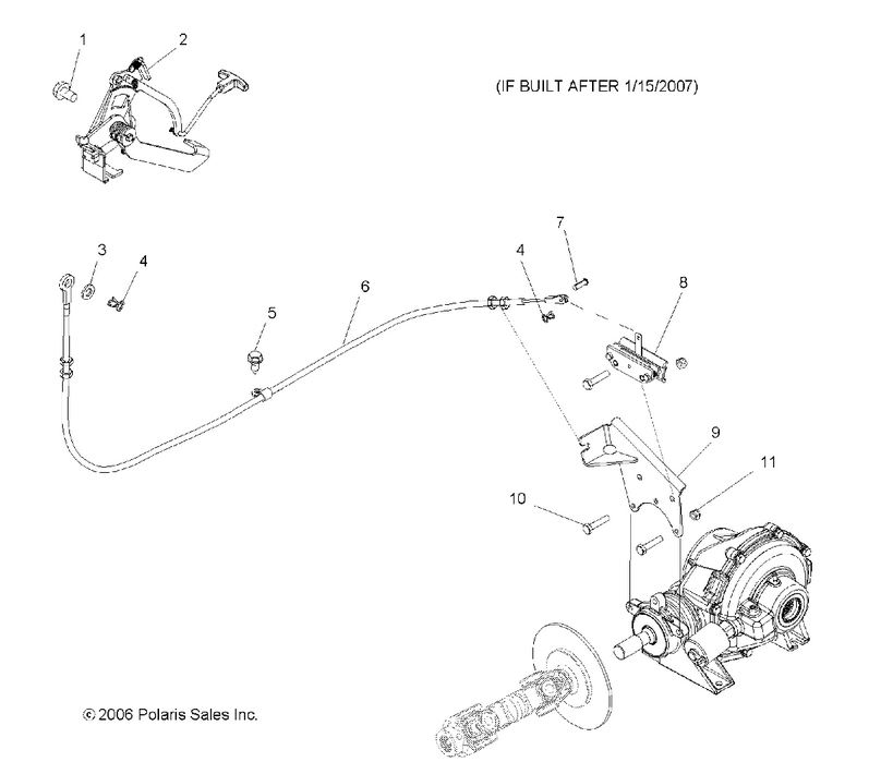 BRAKE, PARK (IF BUILT AFTER 1/15/07)