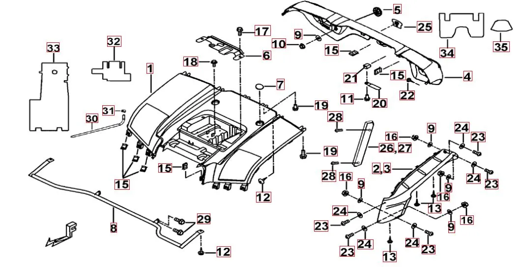 Heckverkleidung Heckverkleidung