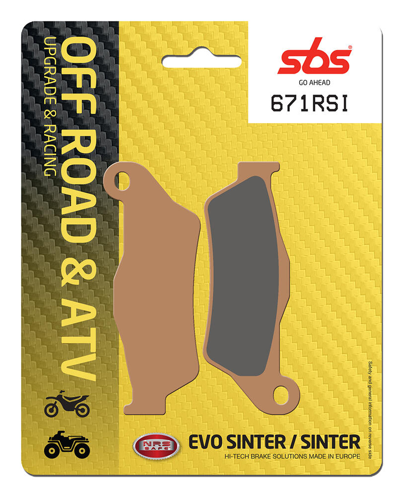 SBS_671_RSI SBS Bremsbeläge Offroad & ATV Racing Sintermetall - 671RSI