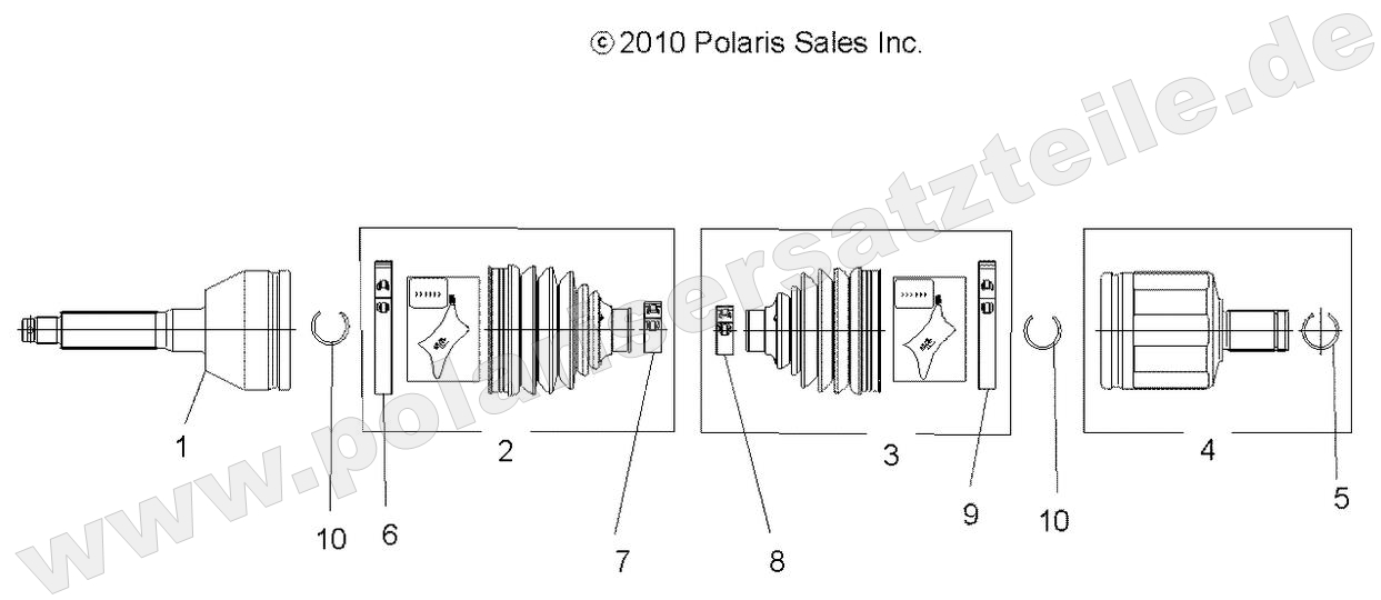DRIVE TRAIN, FRONT DRIVE SHAFT