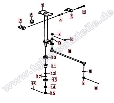 Lenksäule - Spurstange