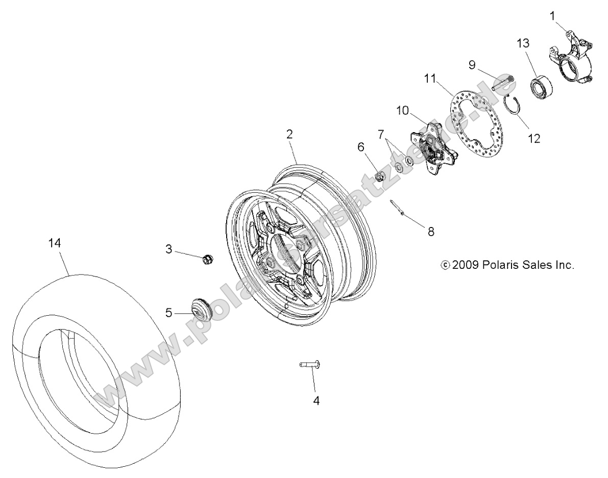 Wheels, Front and Hub