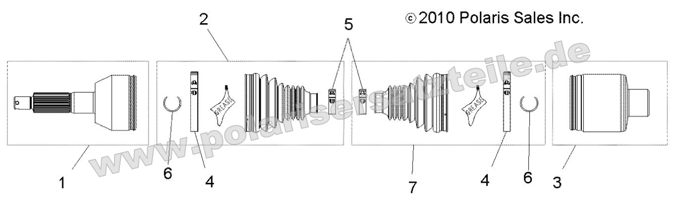 DRIVE TRAIN, MID DRIVE SHAFT