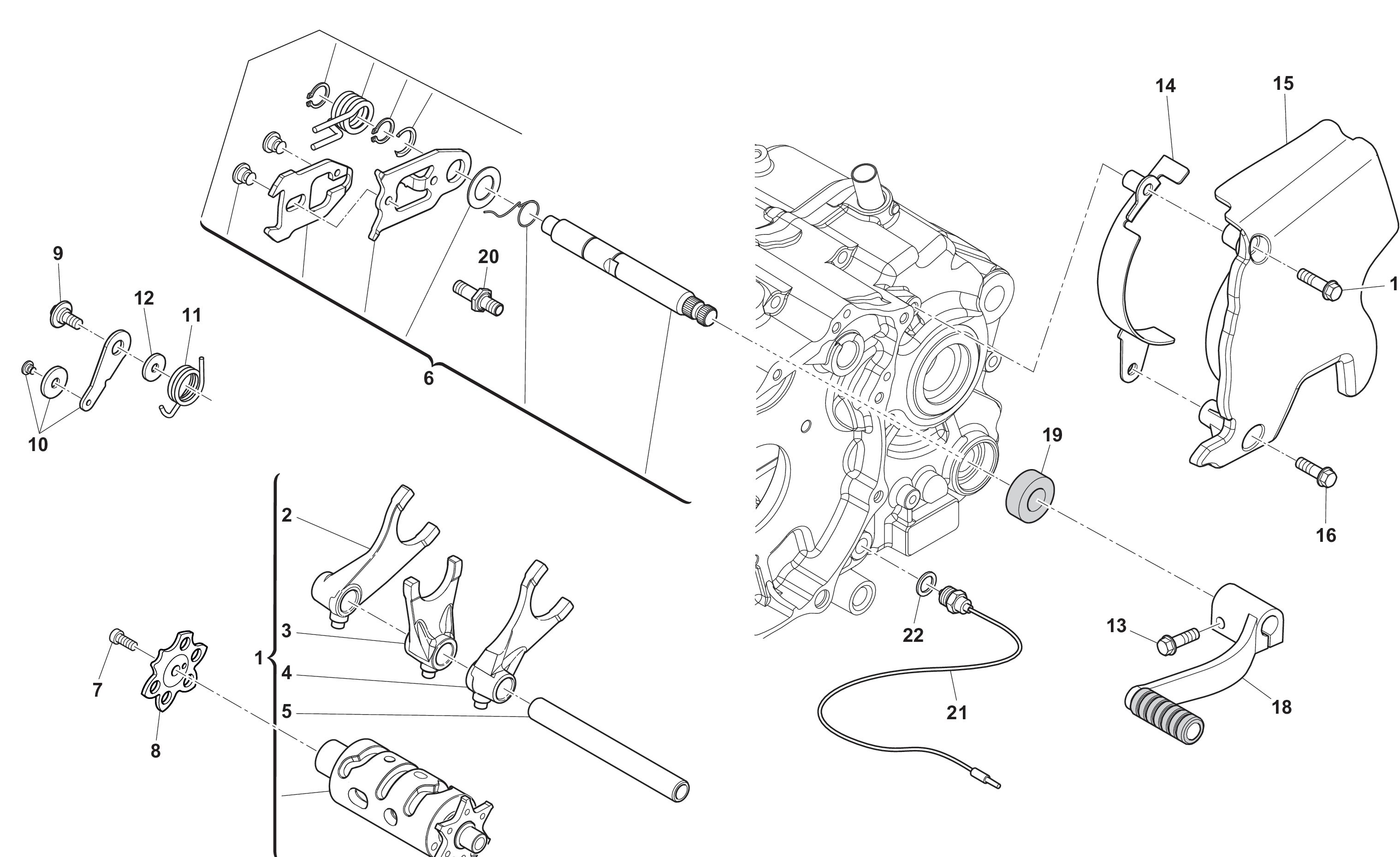 Schaltwelle - Schalthebel Schaltwelle - Schalthebel