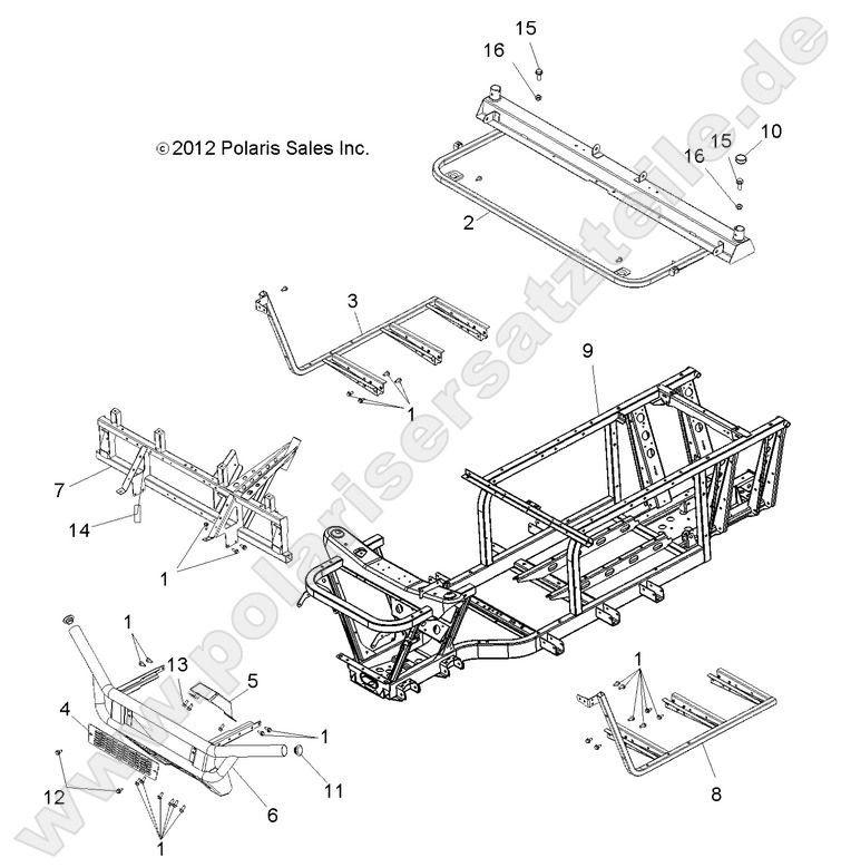 CHASSIS, FRAME and FRONT BUMPER